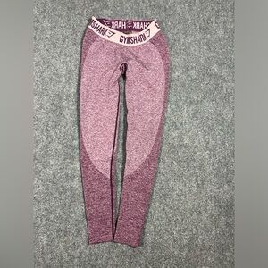 Gym Shark Purple Heathered Flex Leggings Low Rise S